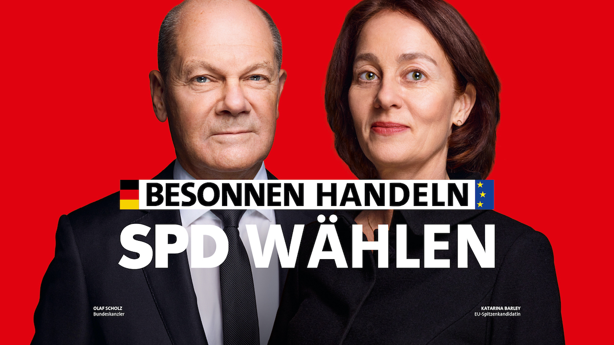 Plakatmotiv: Besonnen handeln: SPD wählen