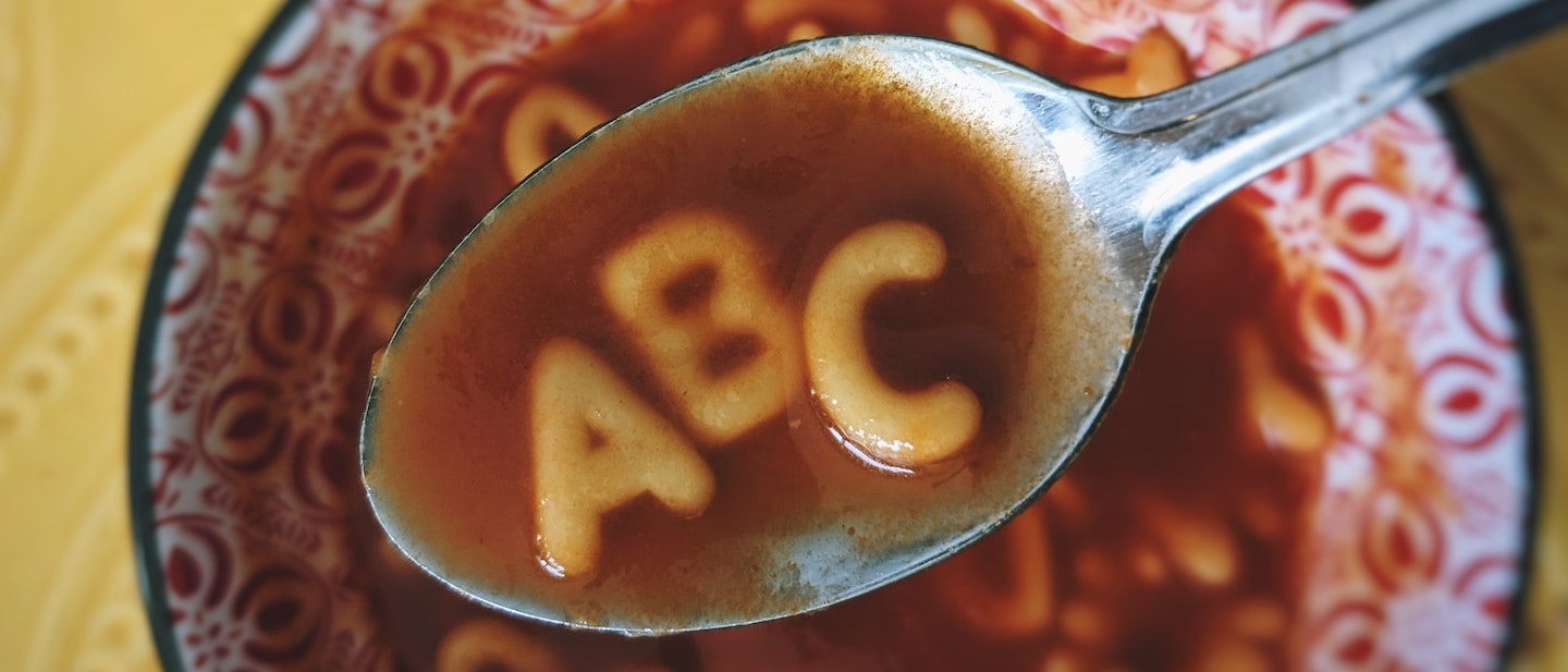 Foto: Suppenlöffel mit Buchstaben
