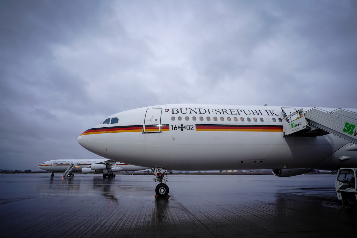 Foto: Airbus der Luftwaffe steht vor USA-Reise auf dem Rollfeld