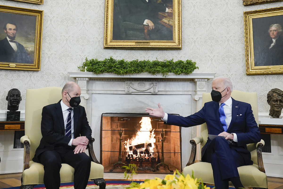 Foto: Olaf Scholz trifft Joe Biden im Oval Office des Weißen Hauses