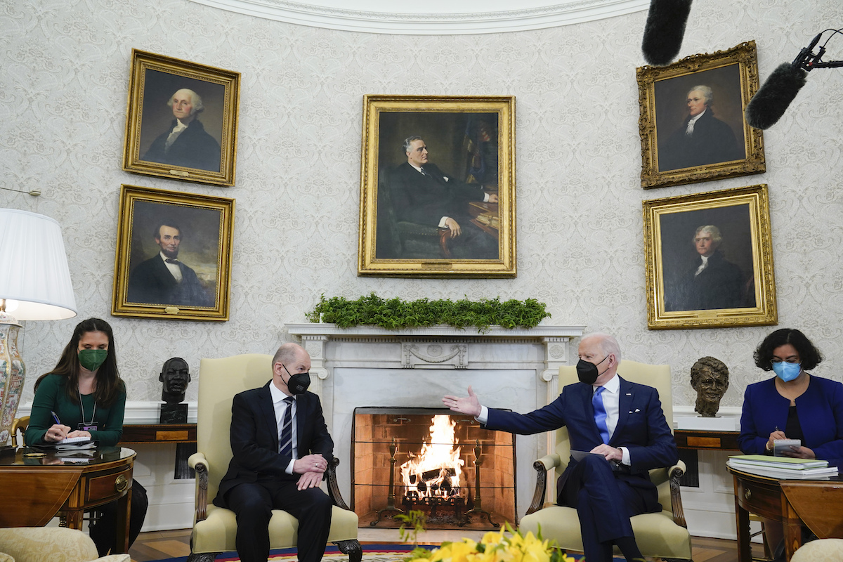 Foto: Olaf Scholz trifft Joe Biden im Oval Office des Weißen Hauses