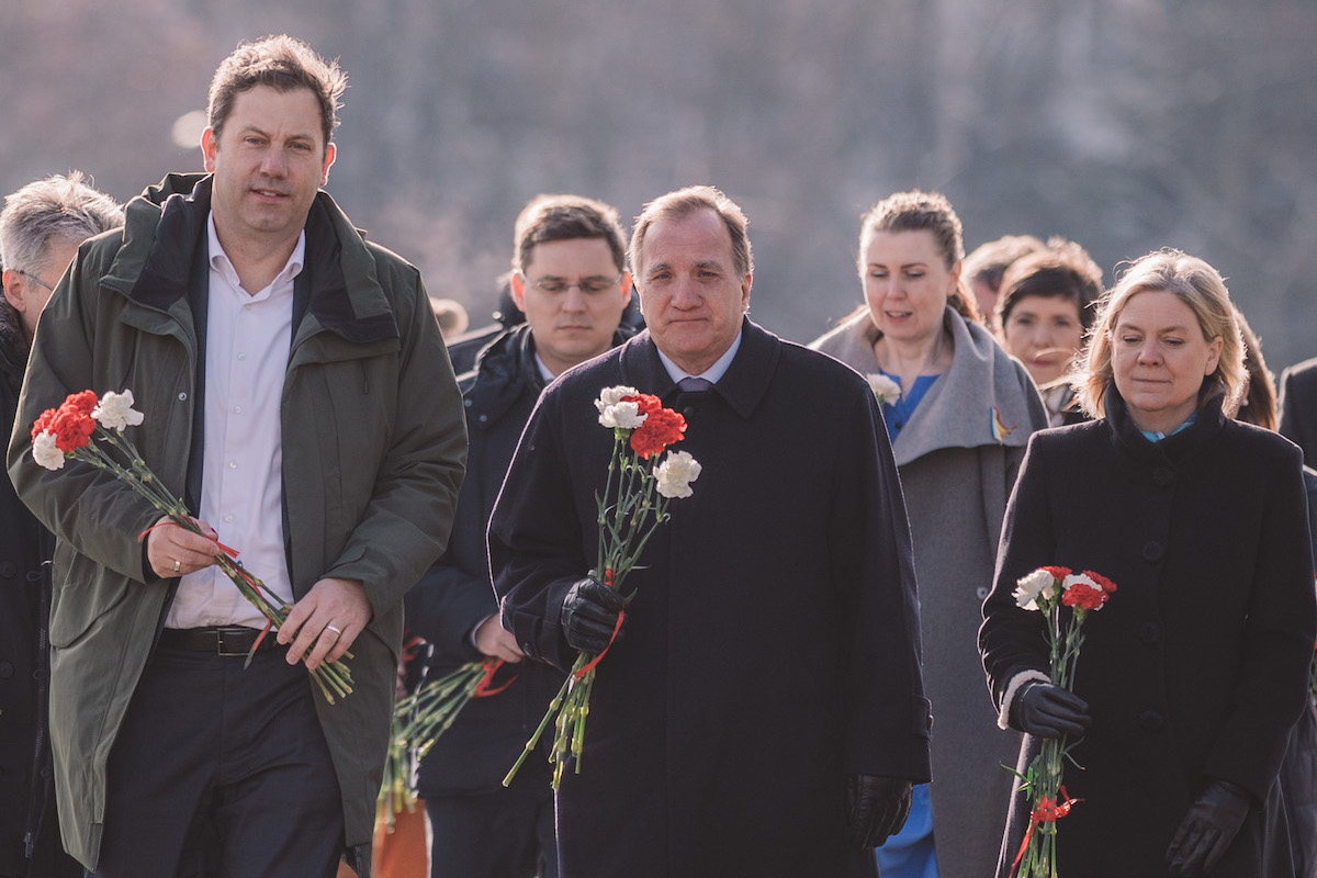 Foto: Lars Klingbeil mit den Spitzen der sozialdemokratischen Parteien Europas in Warschau