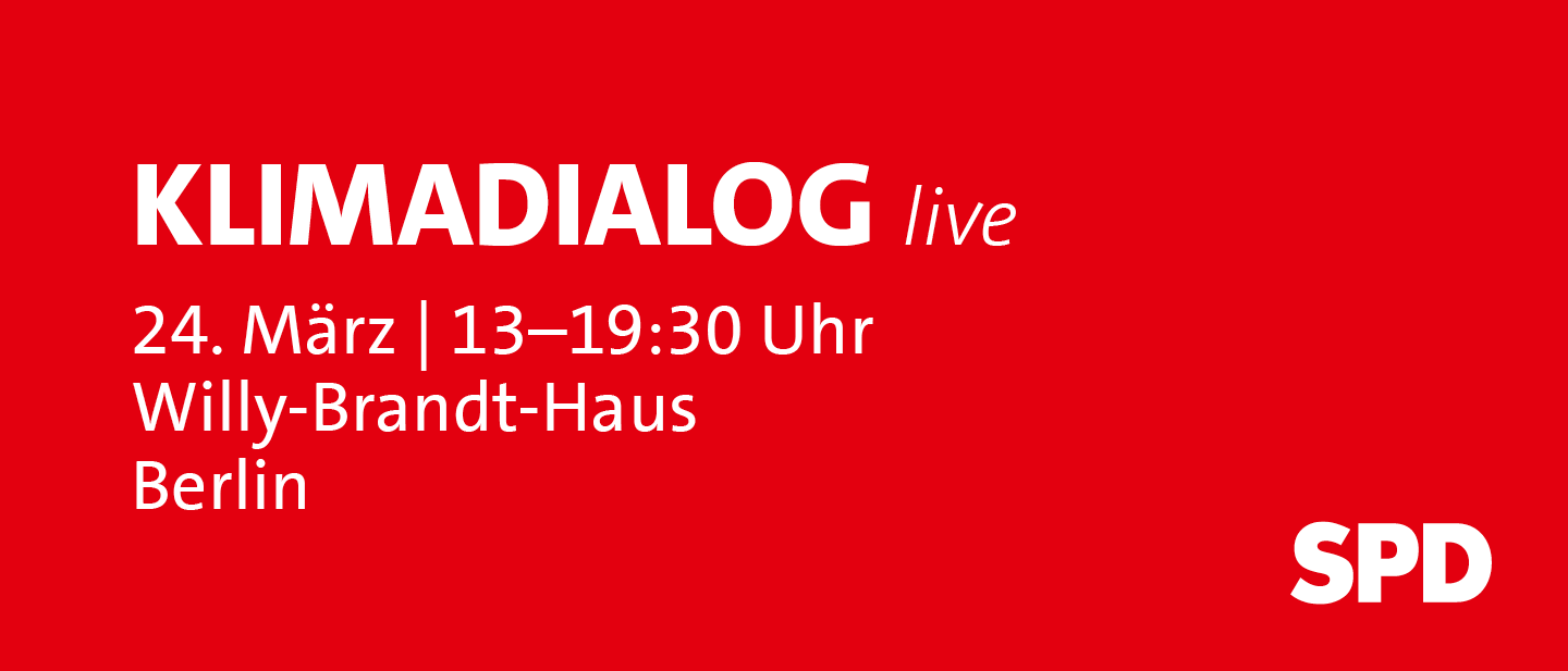 Grafik: Klimadialog live am 24. März ab 13 Uhr