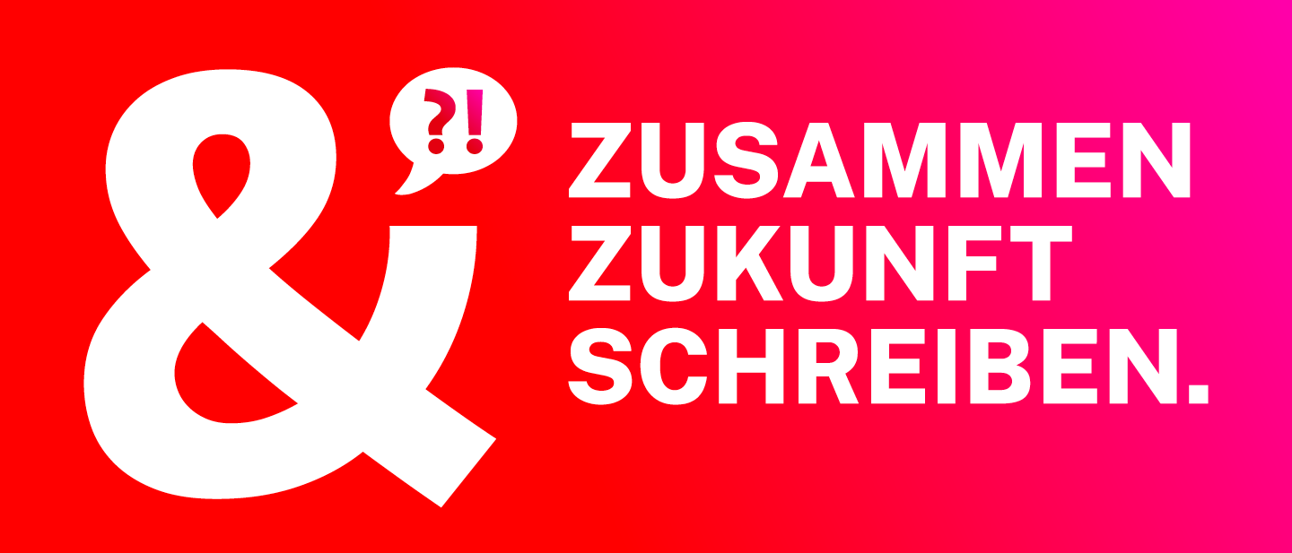 Grafik: Zusammen Zukunft schreiben.