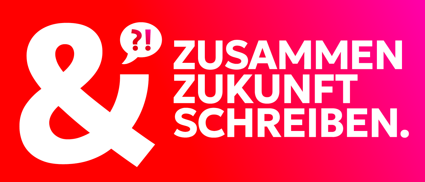 Grafik: Zusammen Zukunft schreiben.