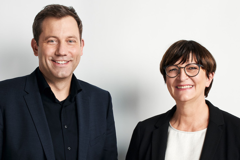 Foto: Lars Klingbeil und Saskia Esken