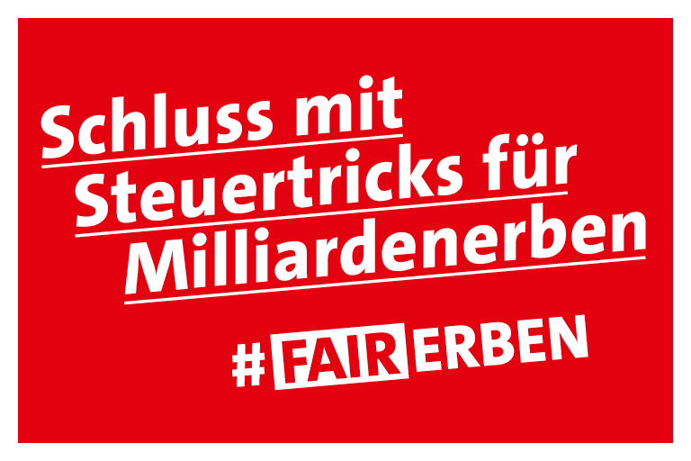 Grafik: Schluss mit Steuertricks für Milliardenerben #FairErben