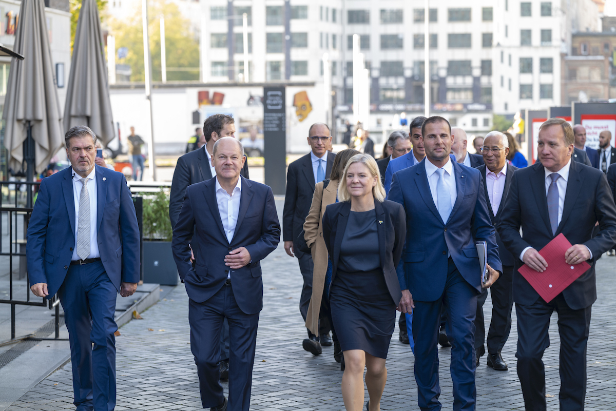 Foto: Führende Sozialdemokraten kommen aus ganz Europa in Berlin zusammen