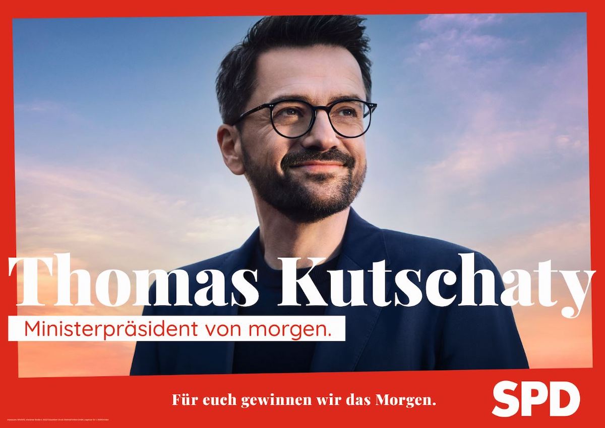 Plakat: Thomas Kutschaty. Ministerpräsident von morgen.