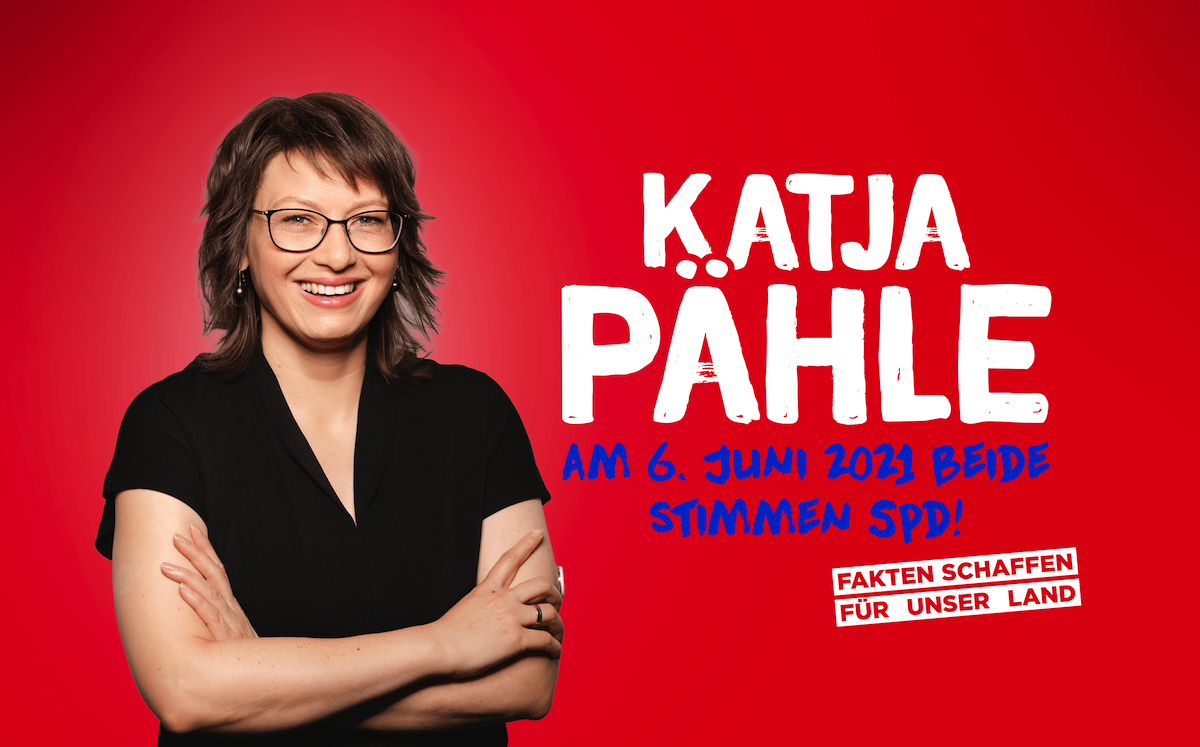 Foto: Katja Pähle - am 6. Juni beide Stimmen SPD!