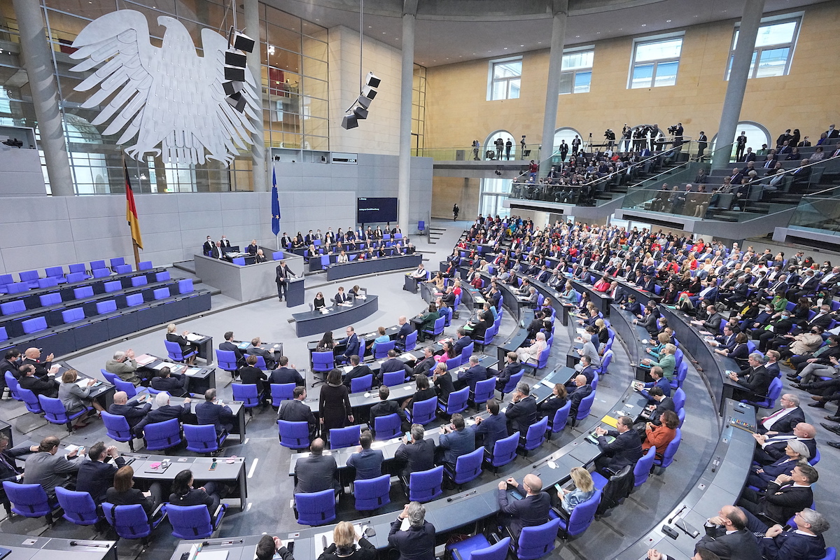 Foto: Blick in das Plenum des Deutschen Bundestags