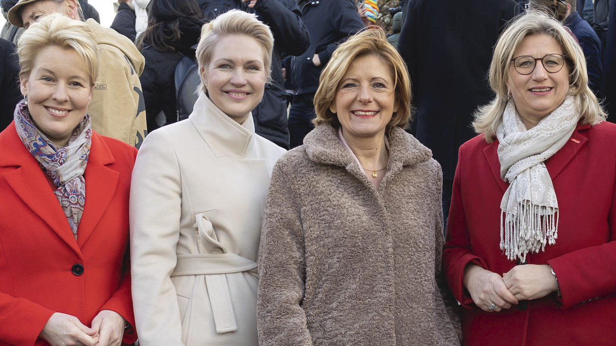 Foto: Franziska Giffey, Manuela Schwesig, Malu Dreyer und Anke Rehlinger