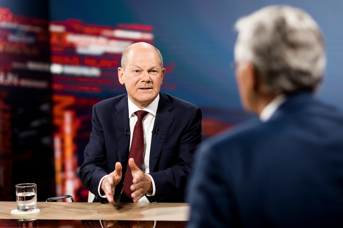 Foto: Olaf Scholz in der ZDF-Sendung "Was nun?"