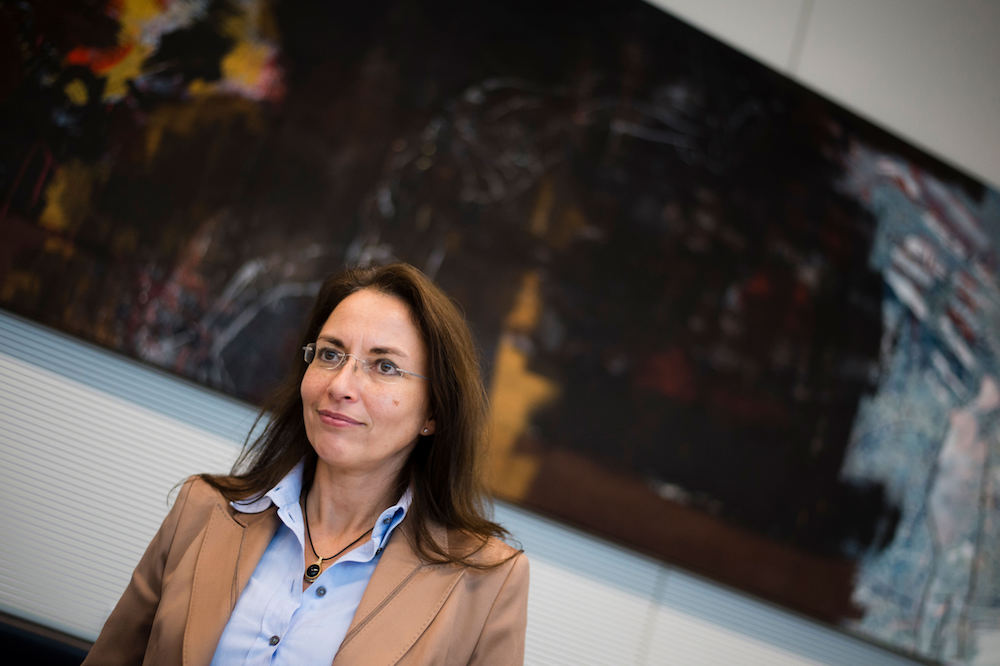 Yasmin Fahimi im Willy-Brandt-Haus. (Foto: dpa)