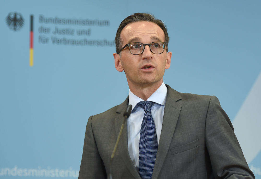 Bundesjustizminister Heiko Maas bei einer Pressekonferenz in Berlin (Foto: dpa) 