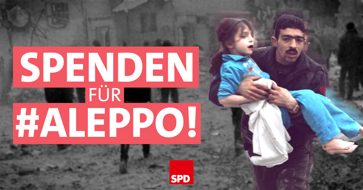 Symbolfoto: Spenden für Aleppo