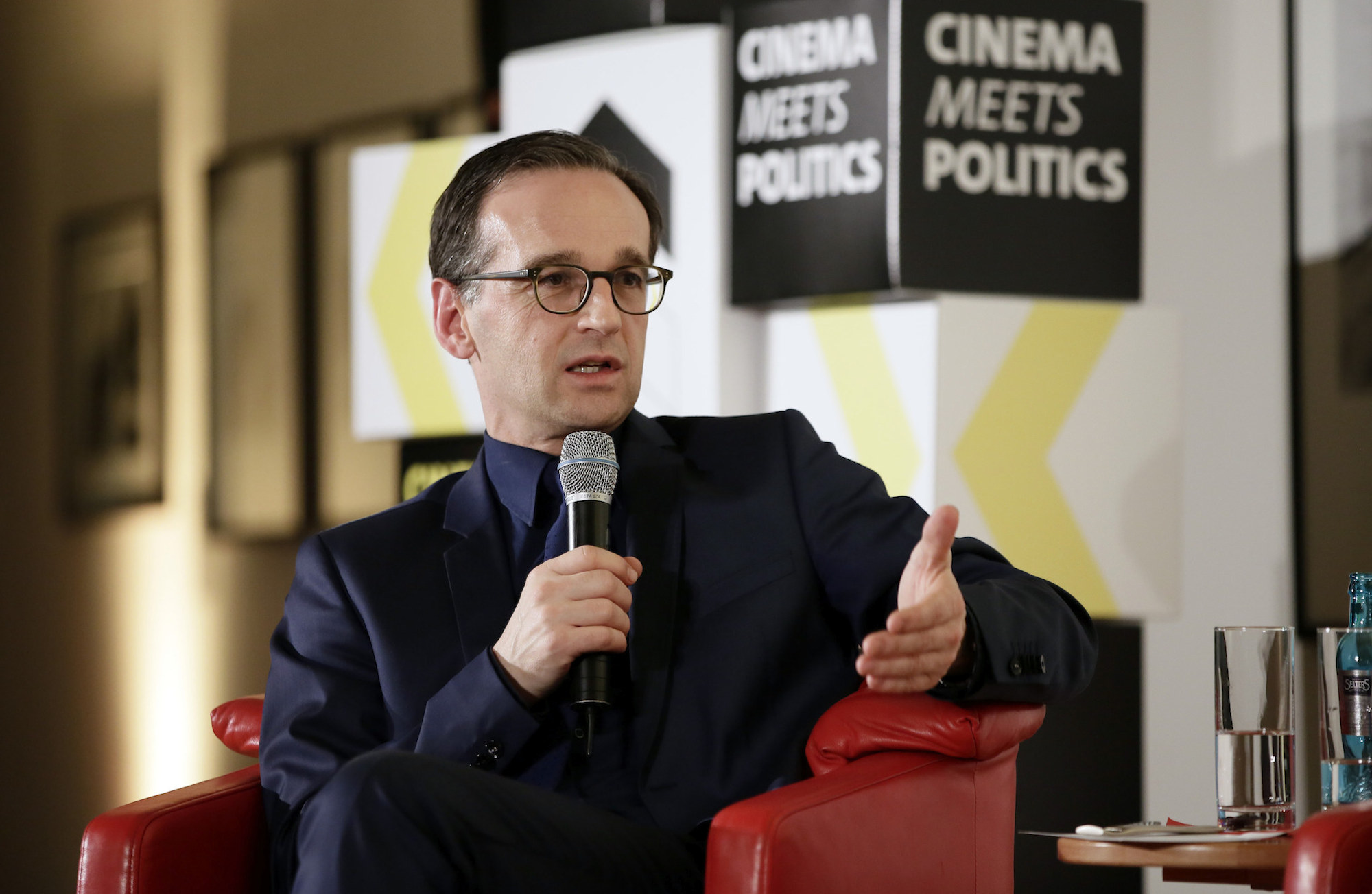 Foto: Heiko Maas beim Branchengespräch „Cinema meets Politics“