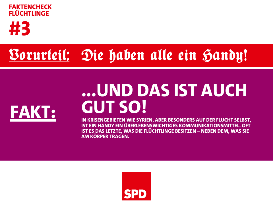 Faktencheck Flüchtlinge: Die brauchen ihre Handys.