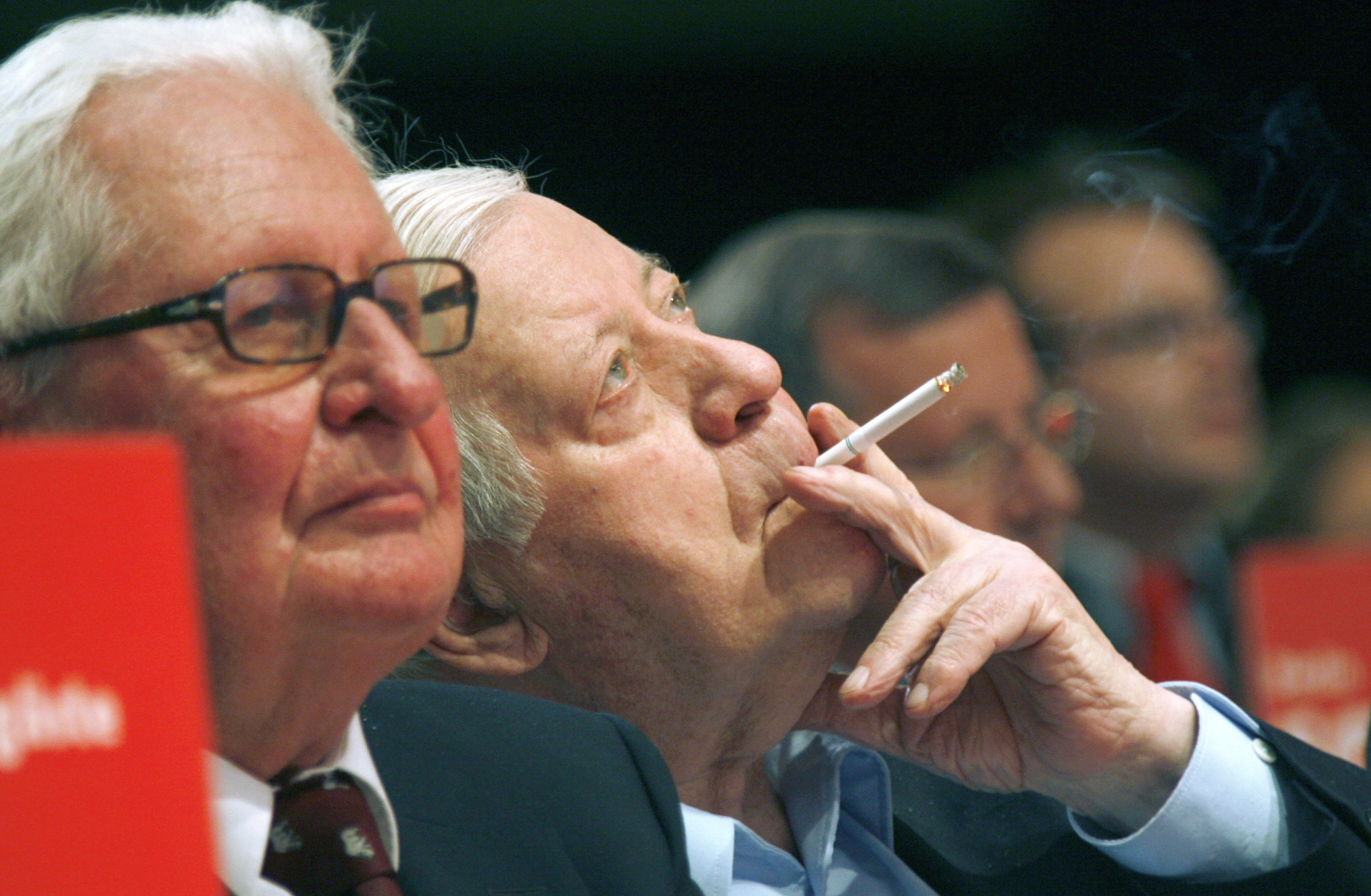 Foto: Hans-Jochen Vogel und Helmut Schmidt (2008)