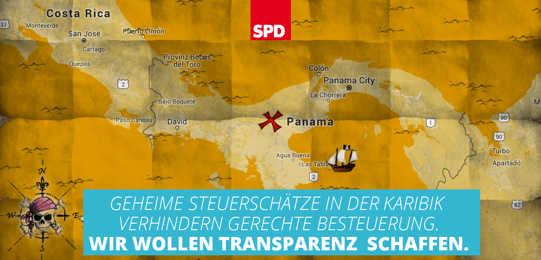 Grafik: Panama Papers - Wir wollen Transparenz schaffen.