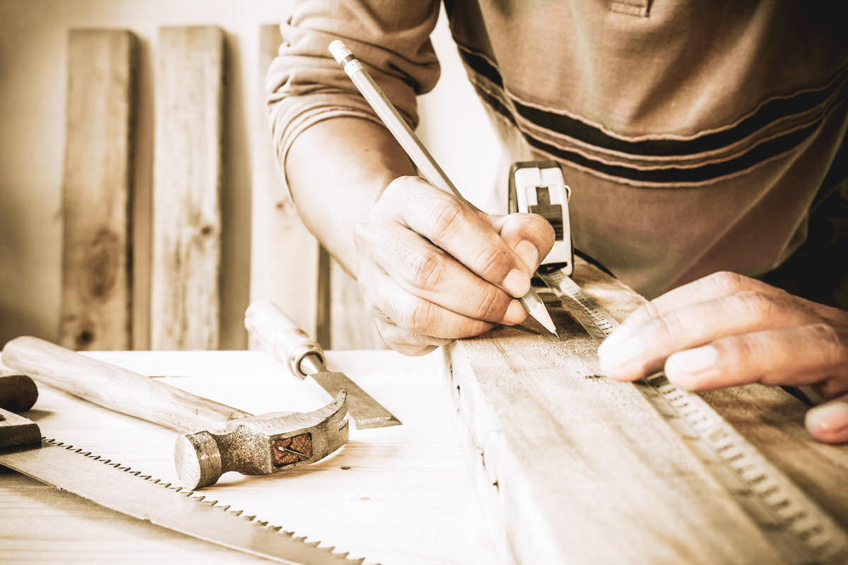 Foto: Handwerker bei der Arbeit