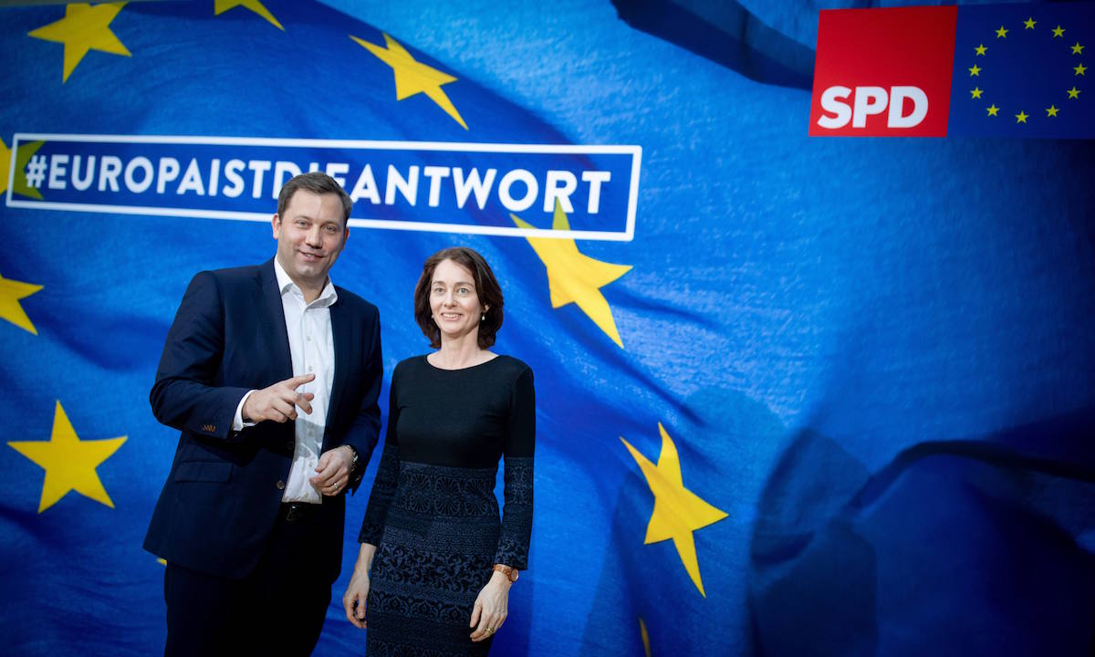 Foto: Lars Klingbeil und Katarina Barley