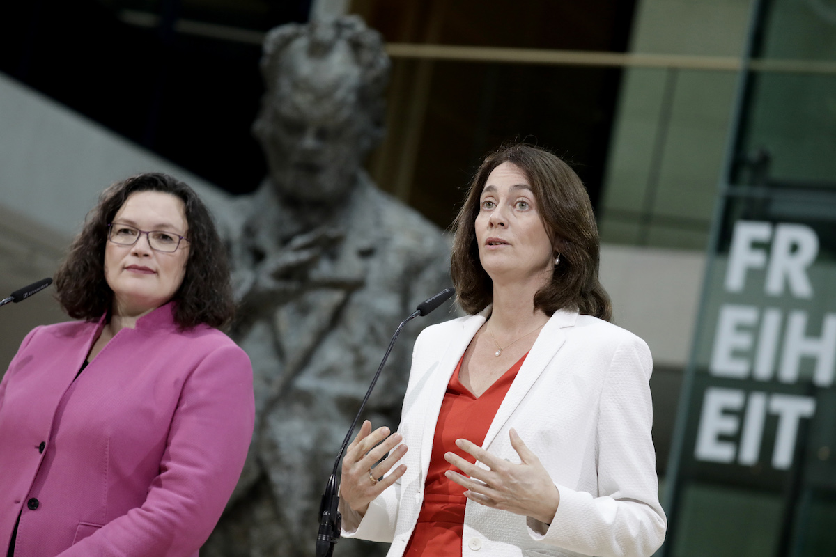 Foto: Andrea Nahles und Katarina Barley