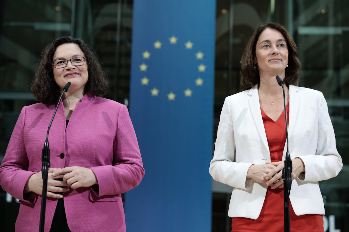 Foto: Andrea Nahles und Katarina Barley