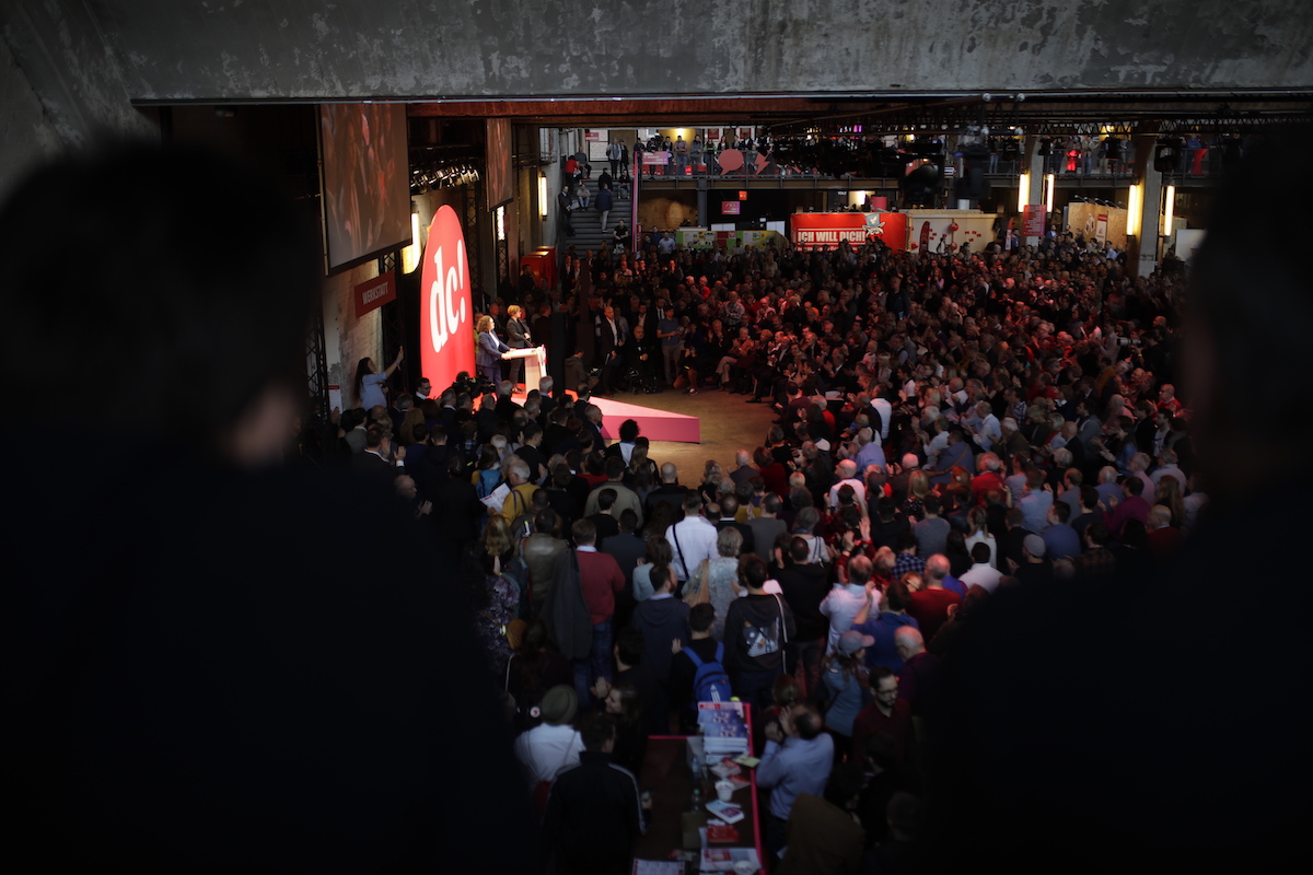 Foto: Blick auf das Debattencamp der SPD im Funkhaus Berlin