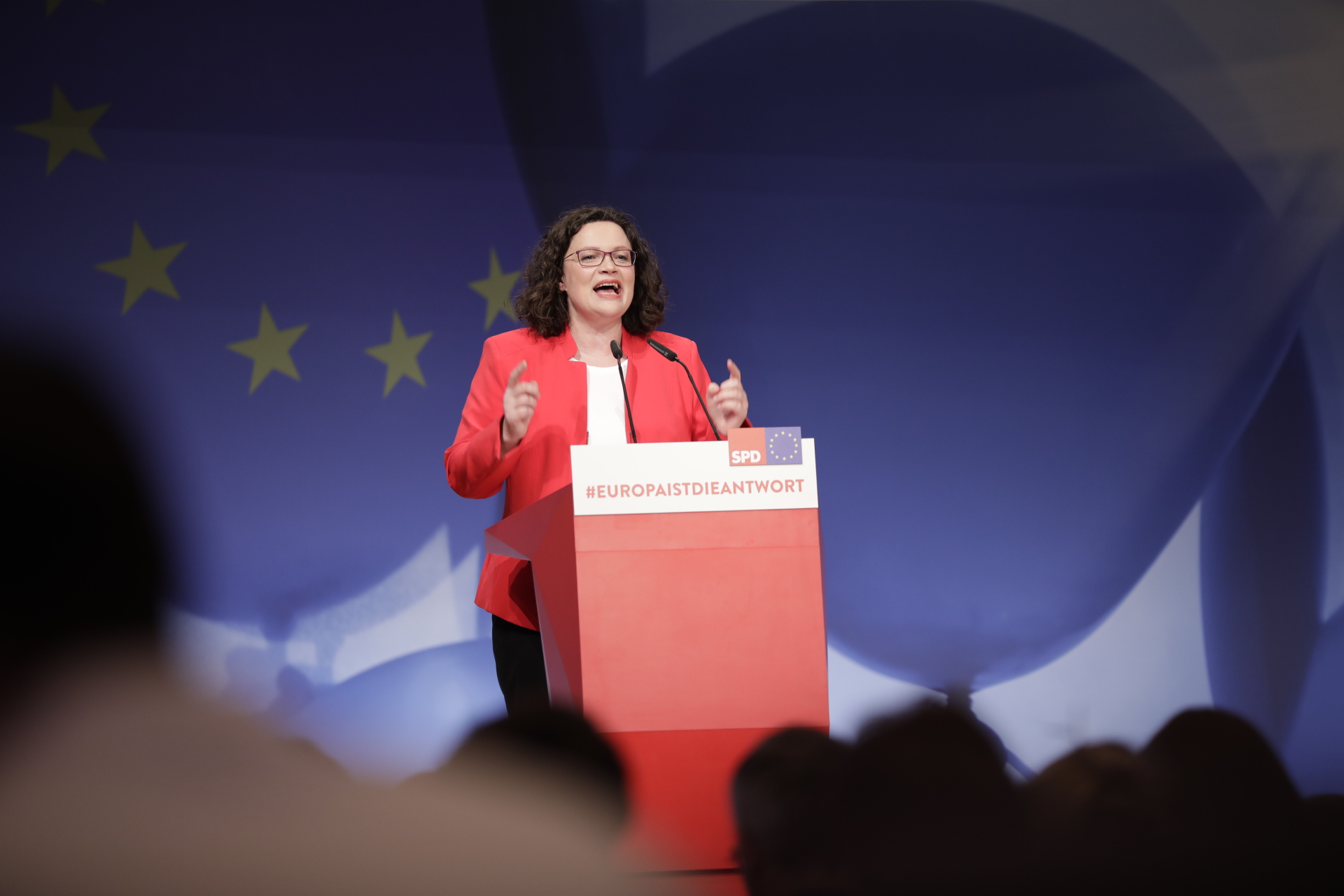 Bild: Rede von Andrea Nahles