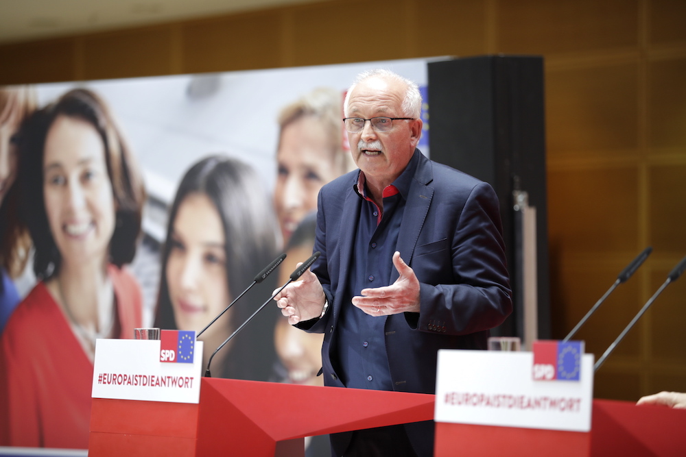 Foto: Pressekonferenz mit Udo Bullmann