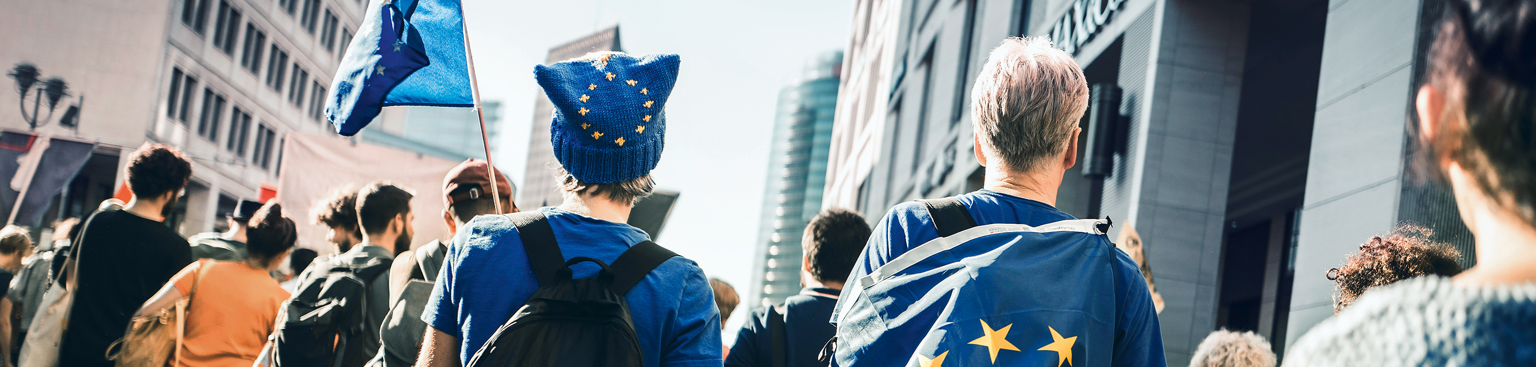 Foto: Junge Menschen gehen für Europa auf die Straße