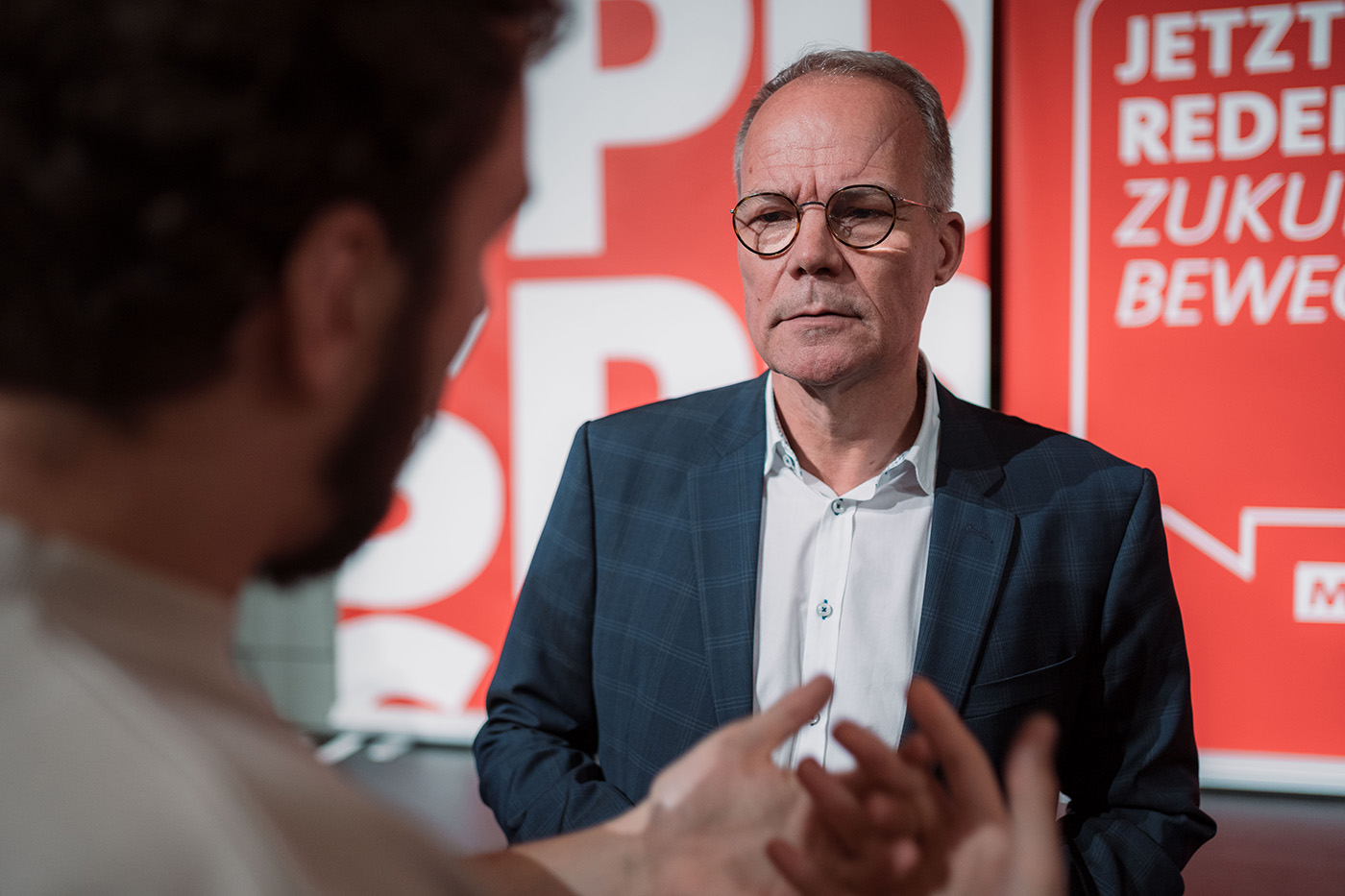 Foto: Matthias Miersch im Gespräch