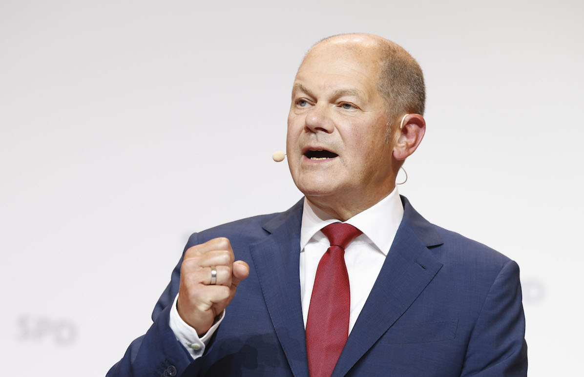 Foto: Olaf Scholz spricht