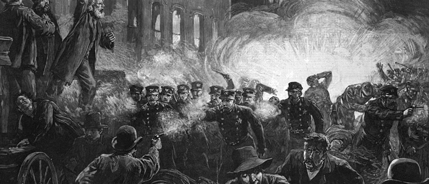 Harper's Weekly Zeichnung: Haymarket Riot