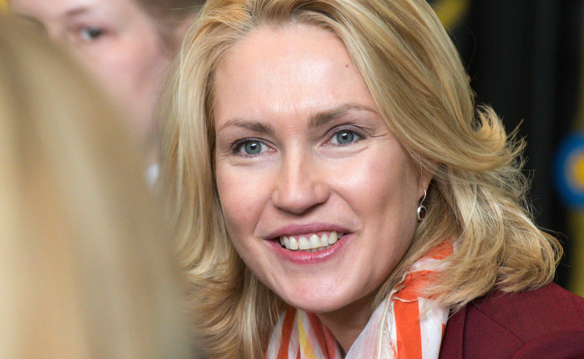 Foto: Manuela Schwesig im Gespräch