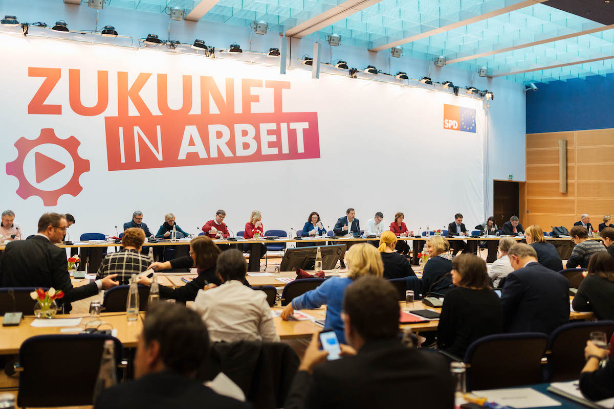 Foto: Blick in das Plenum der SPD-Jahresauftaktklausur