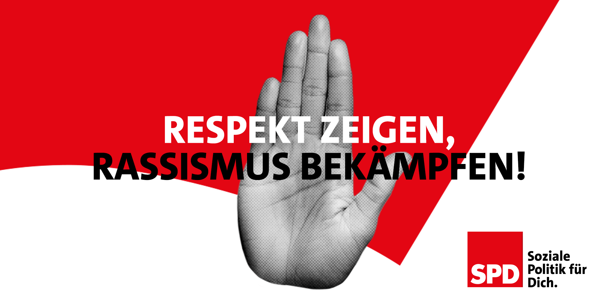 Grafik: Respekt zeigen, Rassismus bekämpfen!