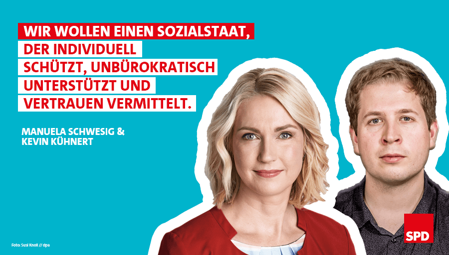 Bildkombo: Manuela Schwesig und Kevin Kühnert