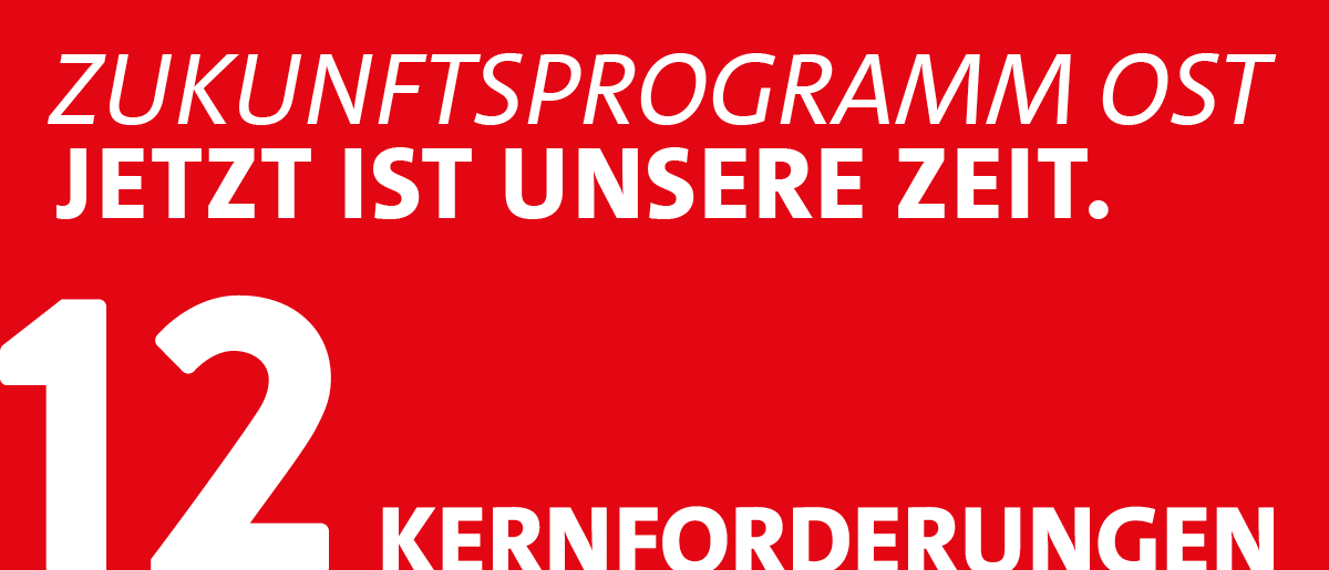 Grafik: 12 Kernforderungen Zukunftsprogramm Ost