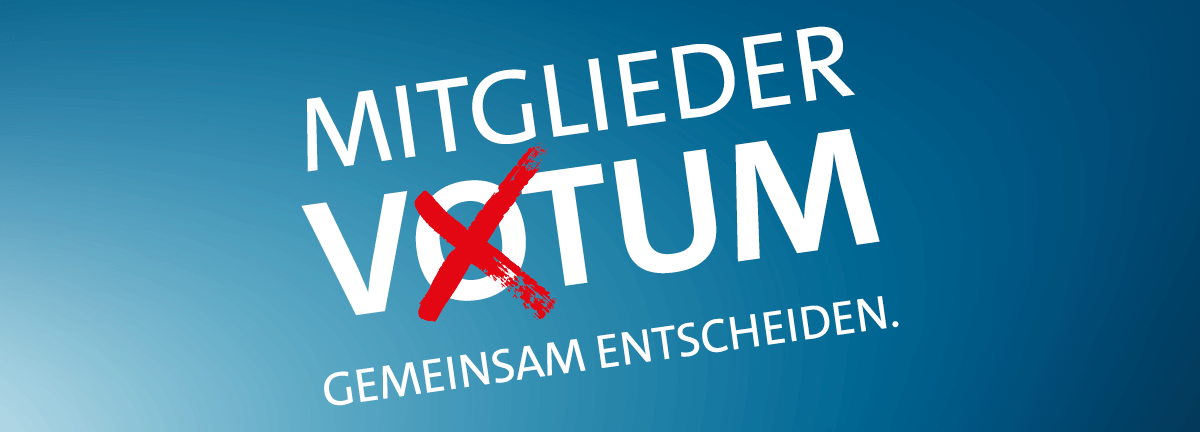 Grafik: Mitgliedervotum - Gemeinsam entscheiden