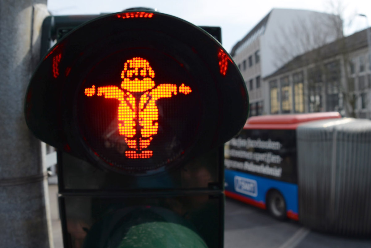 Foto: Karl-Marx-Ampel in Trier 