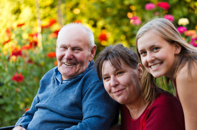 Foto: 3 Generationen einer Familie