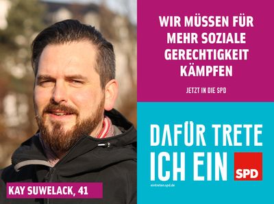 Symbolfoto: Jetzt in die SPD eintreten mit Neumitglied Kay Suwelack