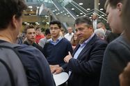 Uta Wagner Foto: Sigmar Gabriel begrüßt Neumitglieder der SPD