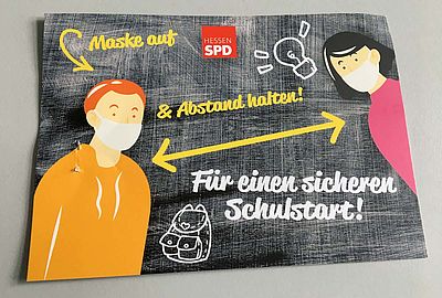Foto: SPD-Postkartenaktion zum Schulstart