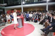 Florian Gaertner / photothek.net Katarina Barley bei ihrer Rede im Willy-Brandt-Haus