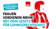 Motiv: Frauen verdienen Mehr! Mit dem Gesetz für Lohngerechtigkeit.