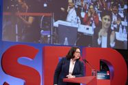 photothek Bild: Andrea Nahles am Rednerpult
