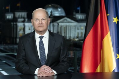 Foto: Olaf Scholz hält seine Neujahrsansprache